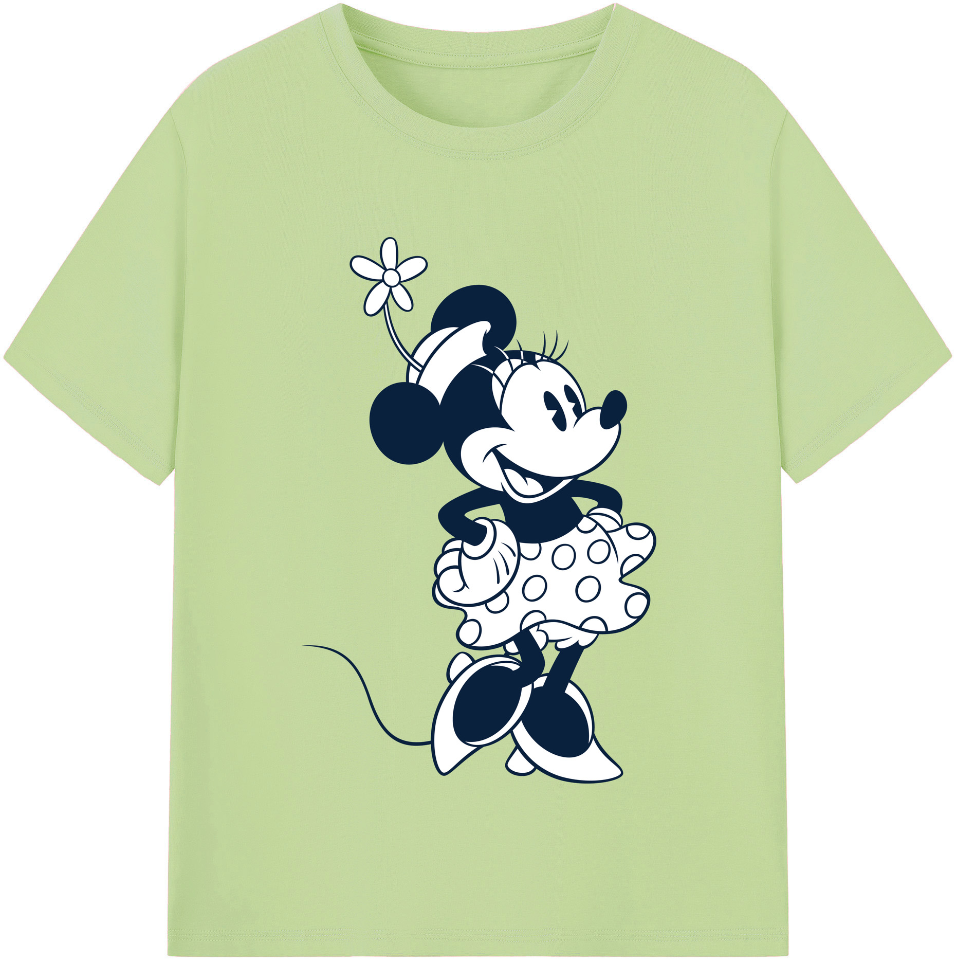 （画像用） ミッキーマウス Mickey Mouse 綿100％半袖Tシャツ（フロントプリント）